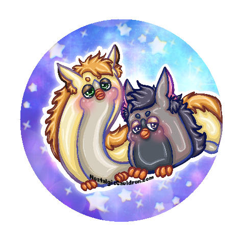 Electronic Toy Friends Pinback Button 85mm