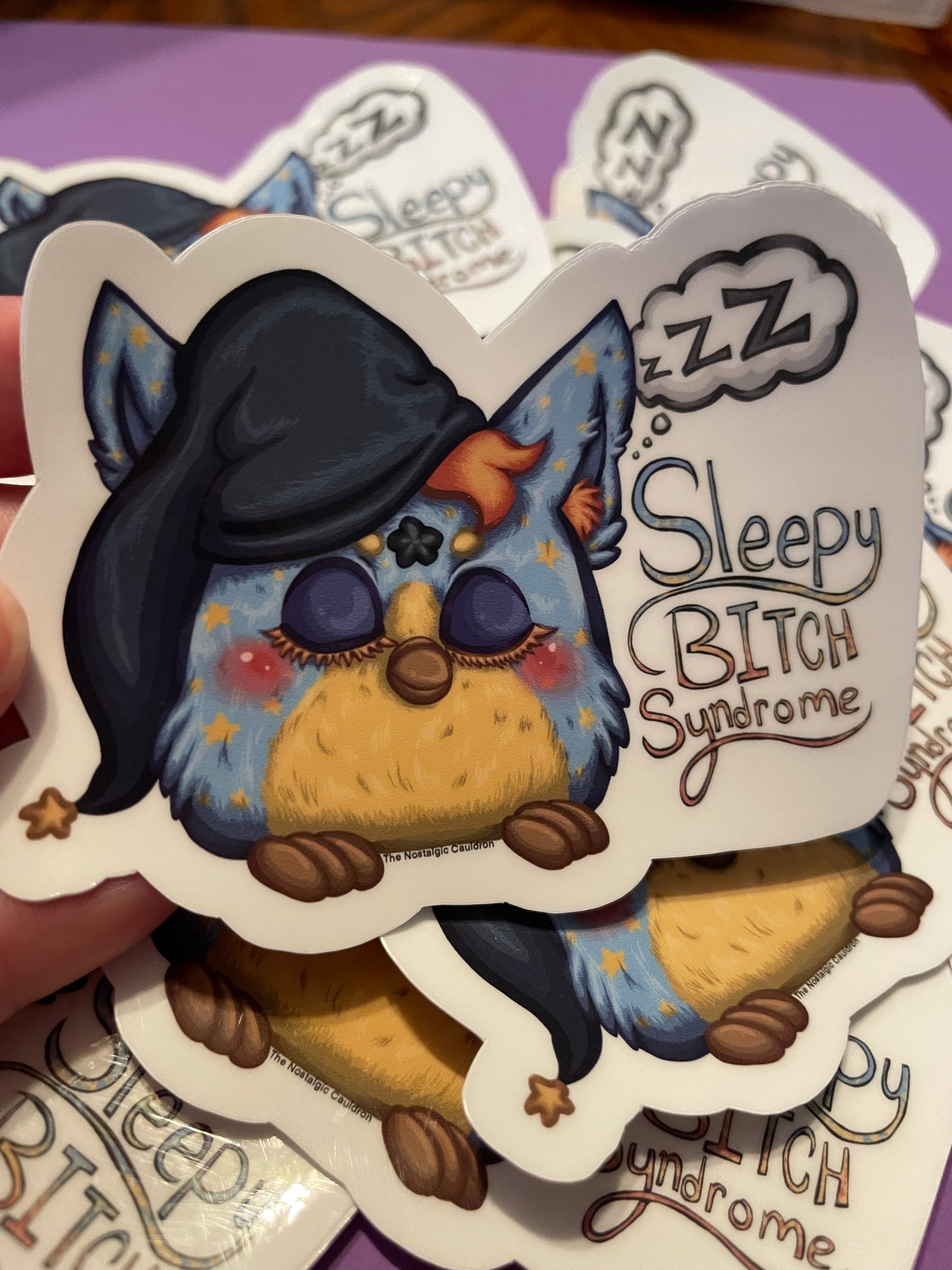 “Sleepy Bitch Syndrome” 90’s Electronic Friend Sticker