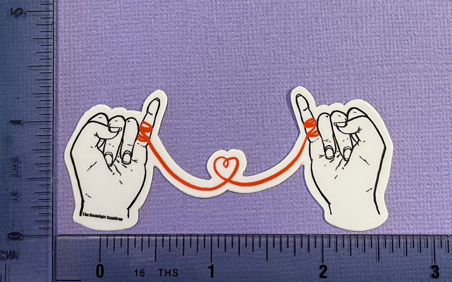 Red - Mini String of Fate Sticker