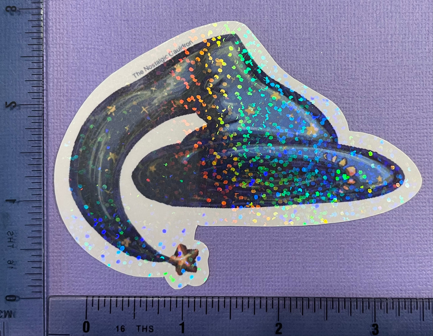 Holographic Wizard Hat Sticker