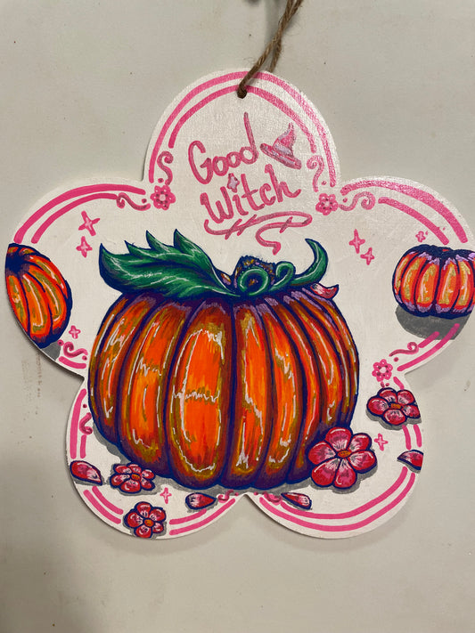 Good Witch Hand Painted Sign