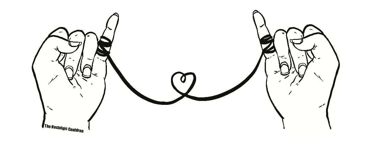 String of Fate - Mini Black Sticker