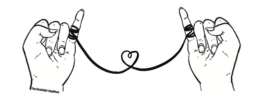 String of Fate - Mini Black Sticker