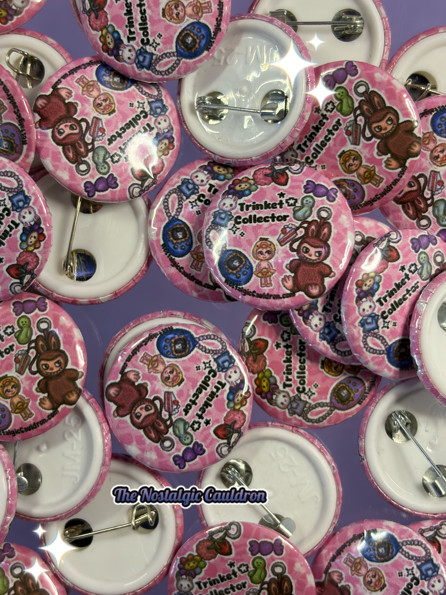 Trinket Collector Pinback Button - 25mm