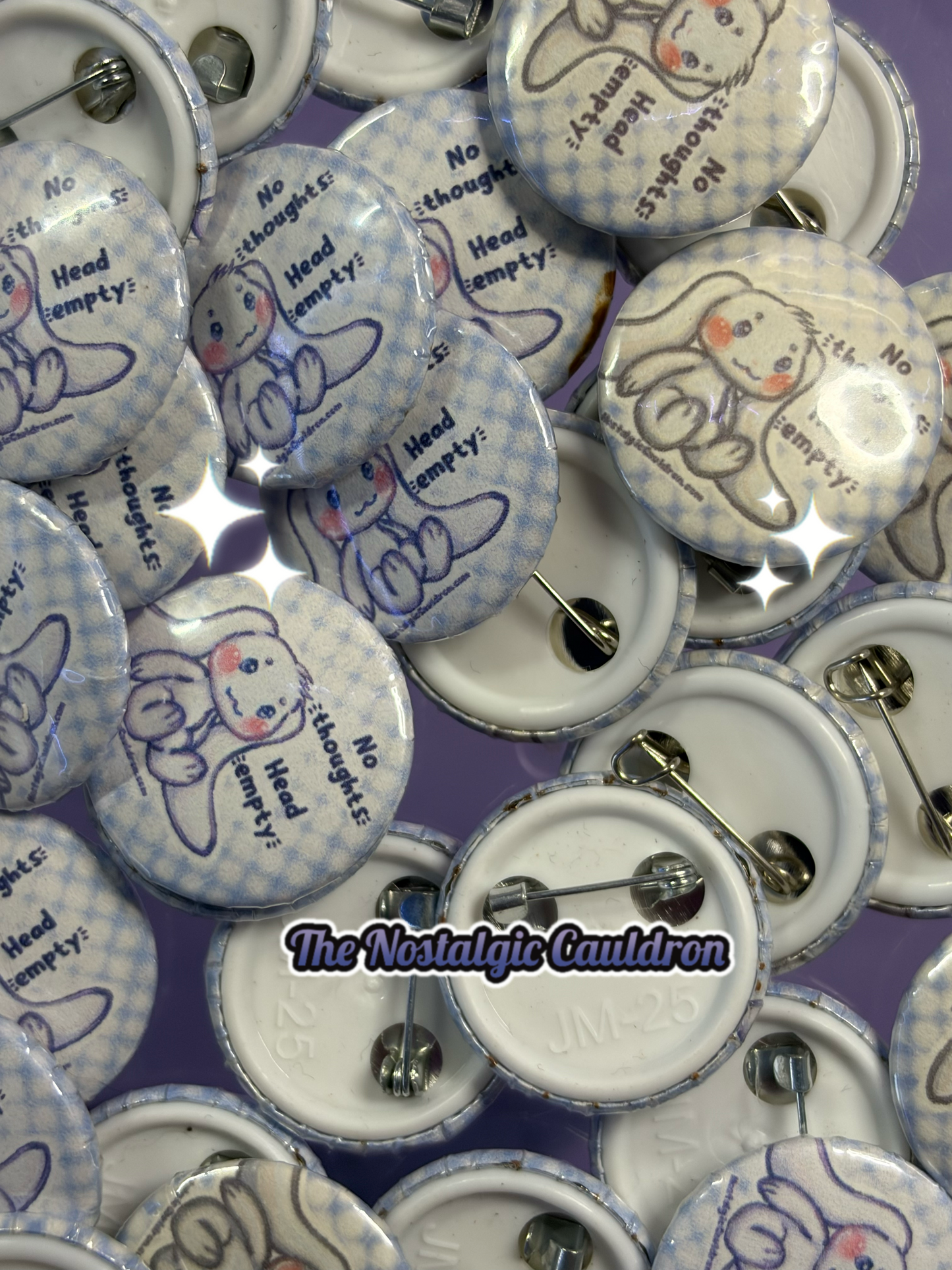 Head Empty Pinback Button - 25mm