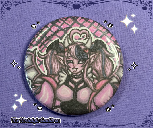 Iron Mouse Vtuber Pinback Button - 85mm