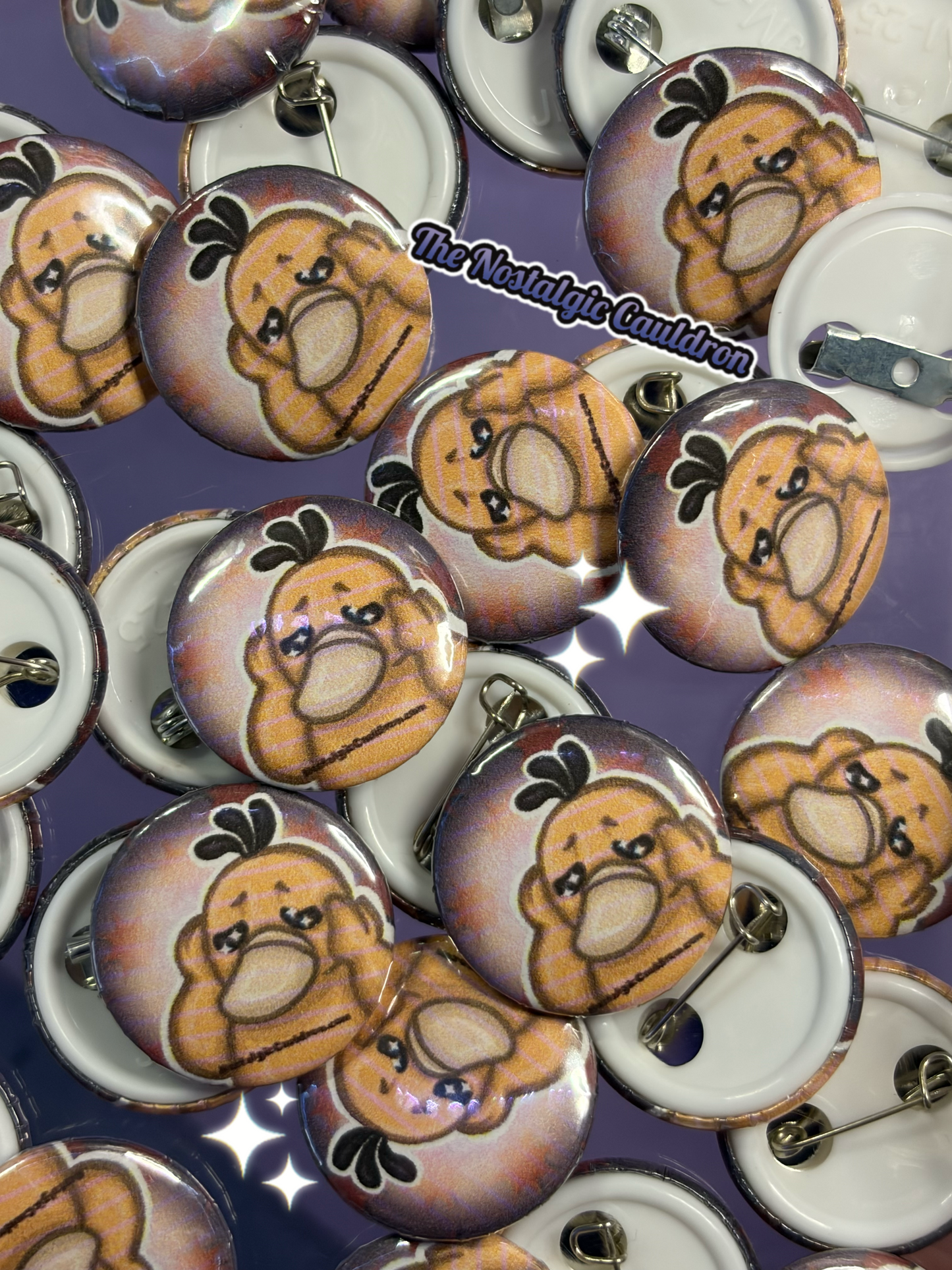 Anxiety Duck Pinback Button - 25mm