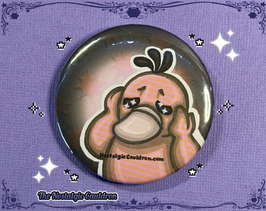 Anxiety Duck Pinback Button - 85mm