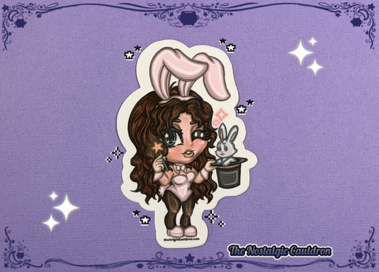 Wand and a Rabbit Sticker