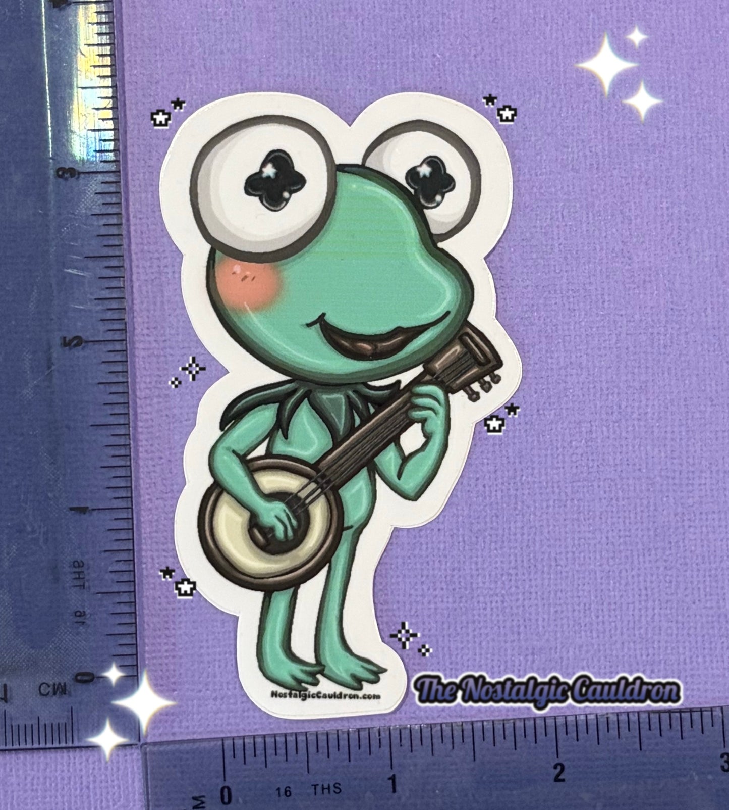 Banjo Frog Sticker