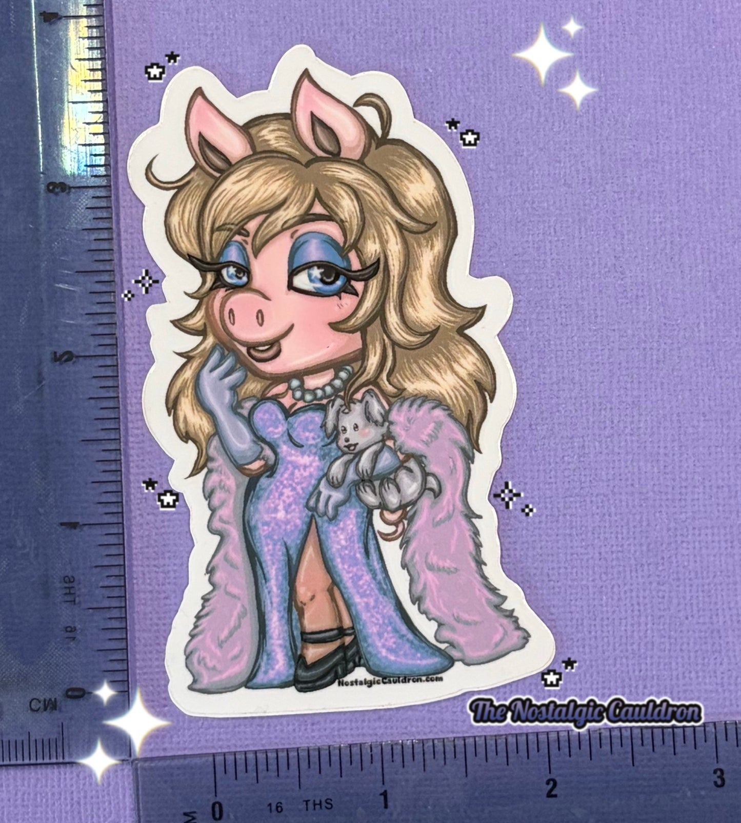 Diva Pig Sticker