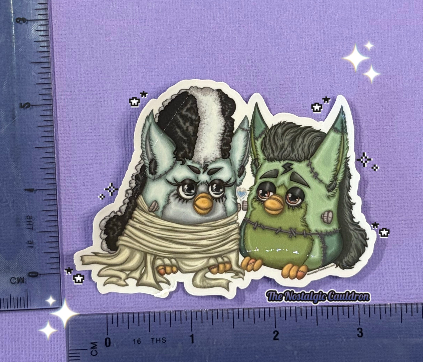 Electronic Toy Franken Couple Sticker
