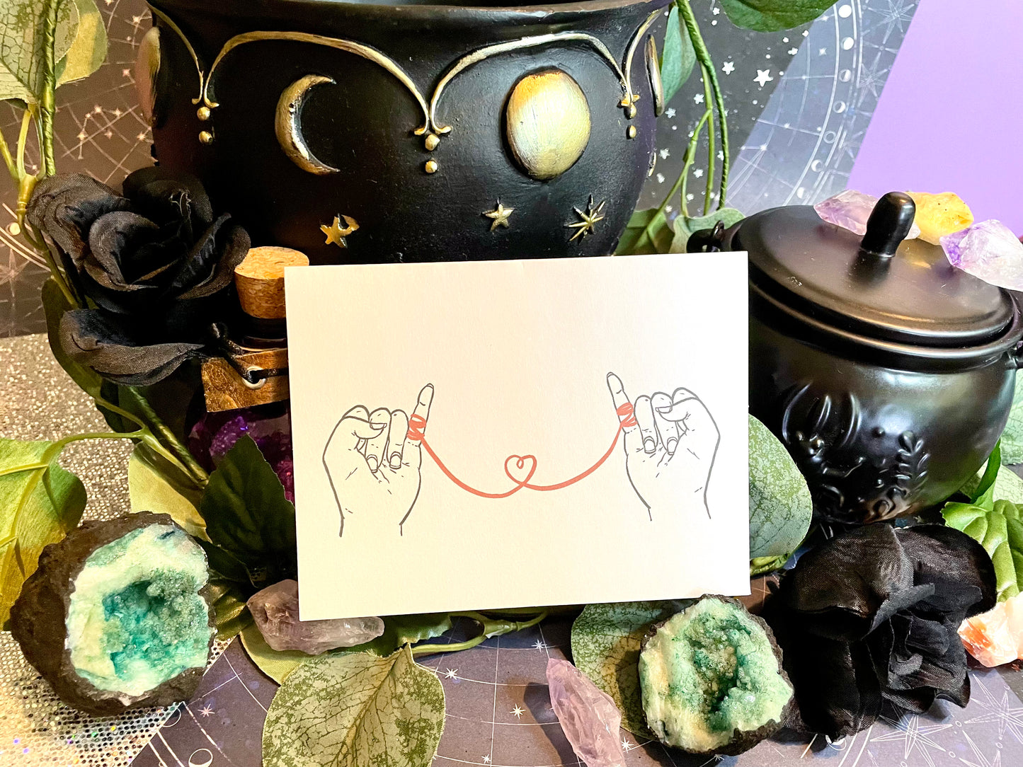 String of Fate A2 Greeting Cards