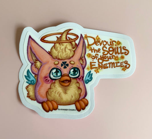 “Devour Souls” - 90’s Electronic Friend Sticker