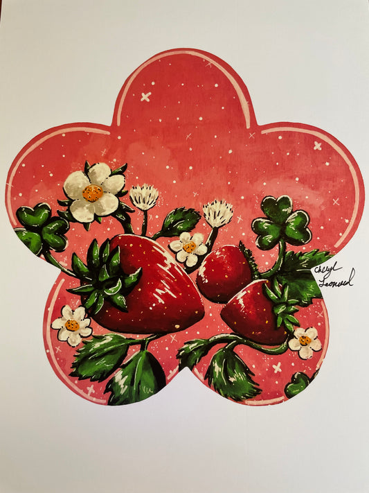 Strawberry Spring Art Print