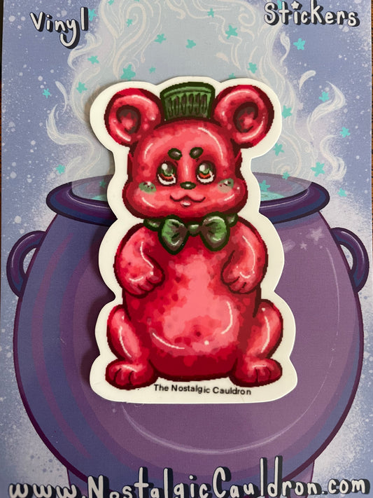 Gummy Honey Bear Sticker - Strawberry Flavor