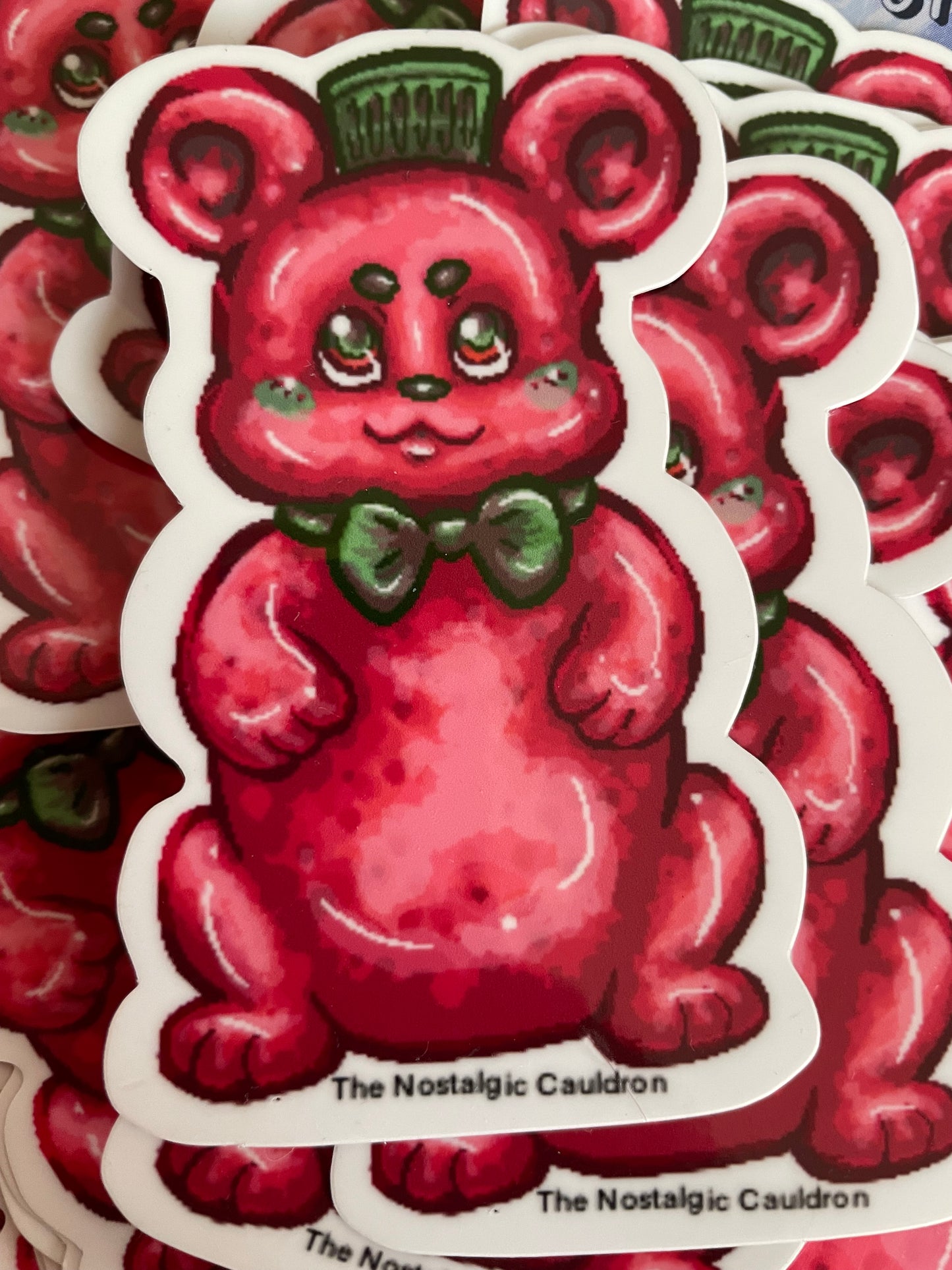 Gummy Honey Bear Sticker - Strawberry Flavor