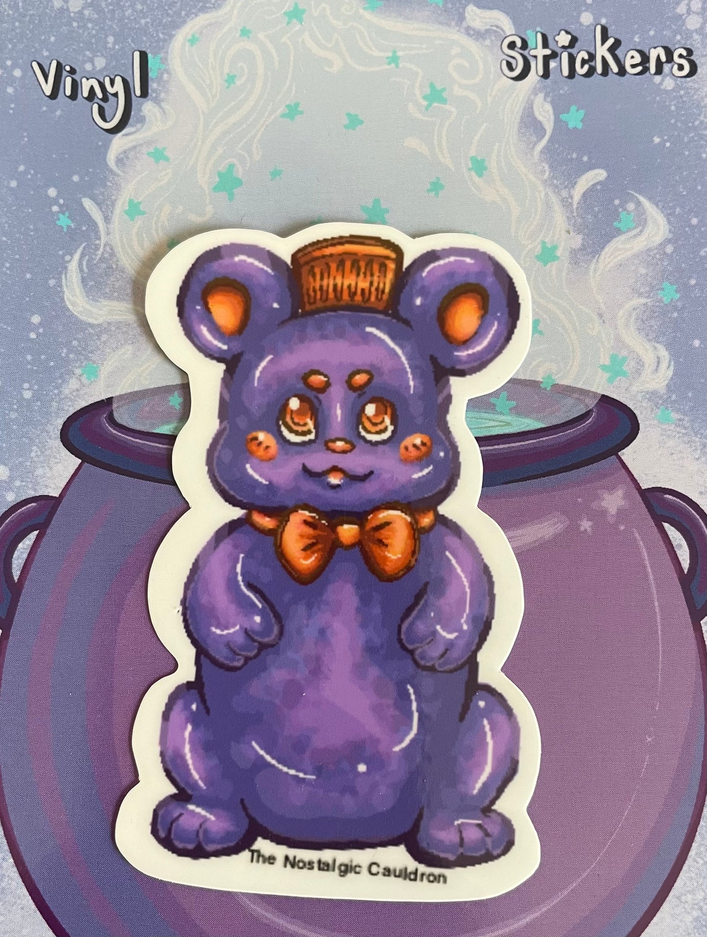 Gummy Honey Bear Sticker - Grape Flavor