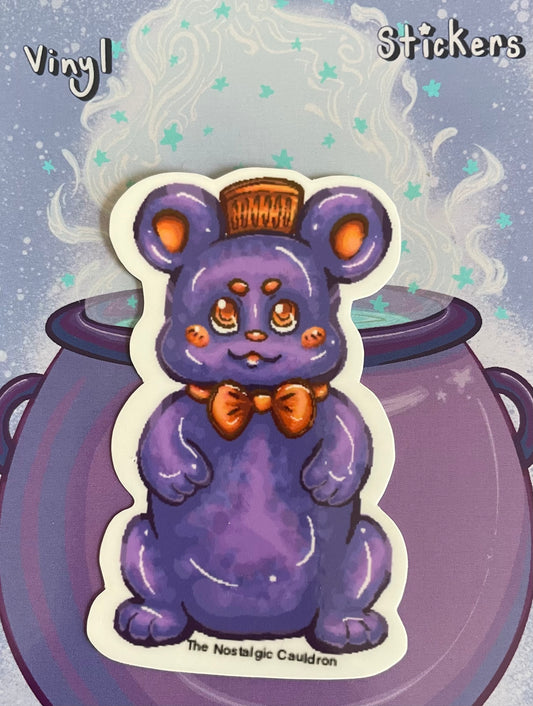 Gummy Honey Bear Sticker - Grape Flavor