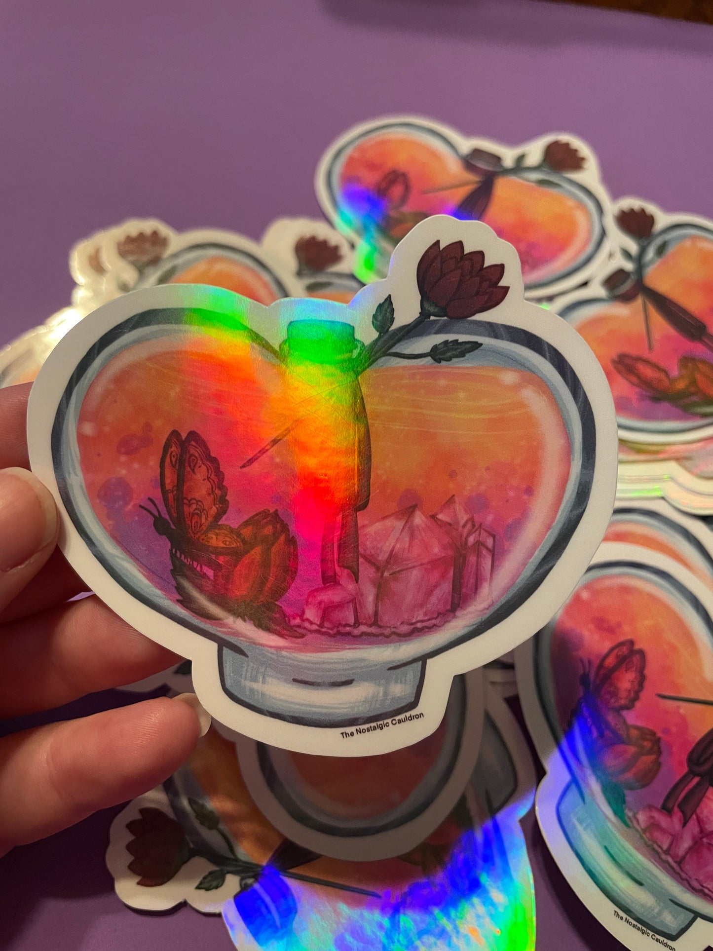 Holographic Love Potion Sticker