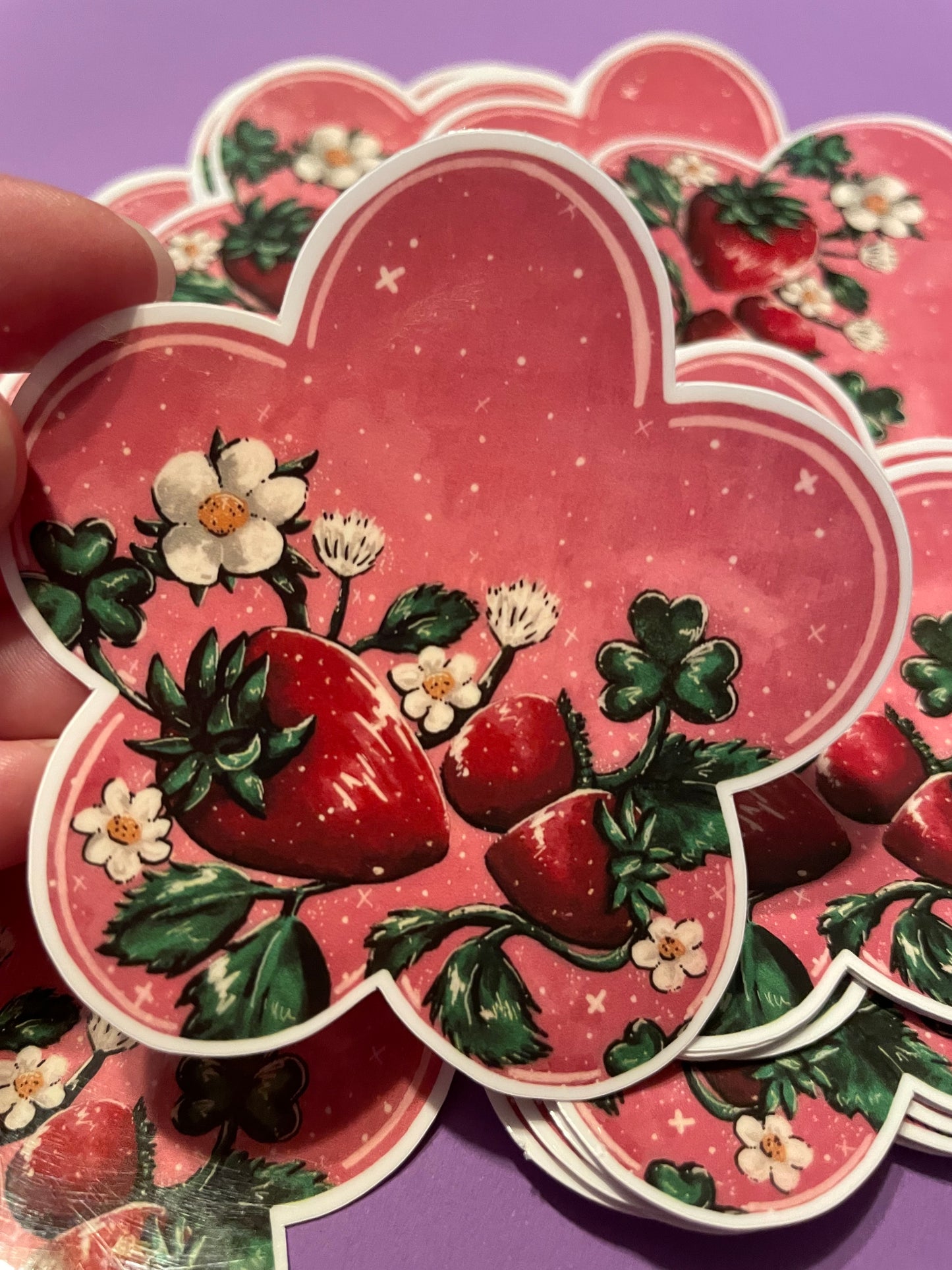 Strawberry Spring Sticker