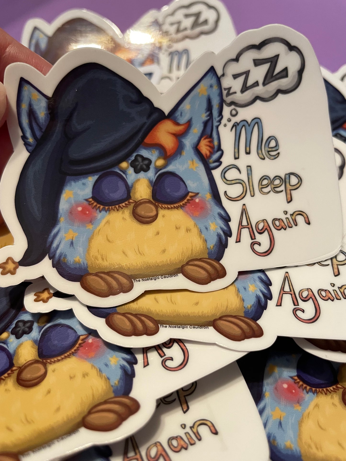 “Me Sleep Again” 90’s Electronic Friend Sticker