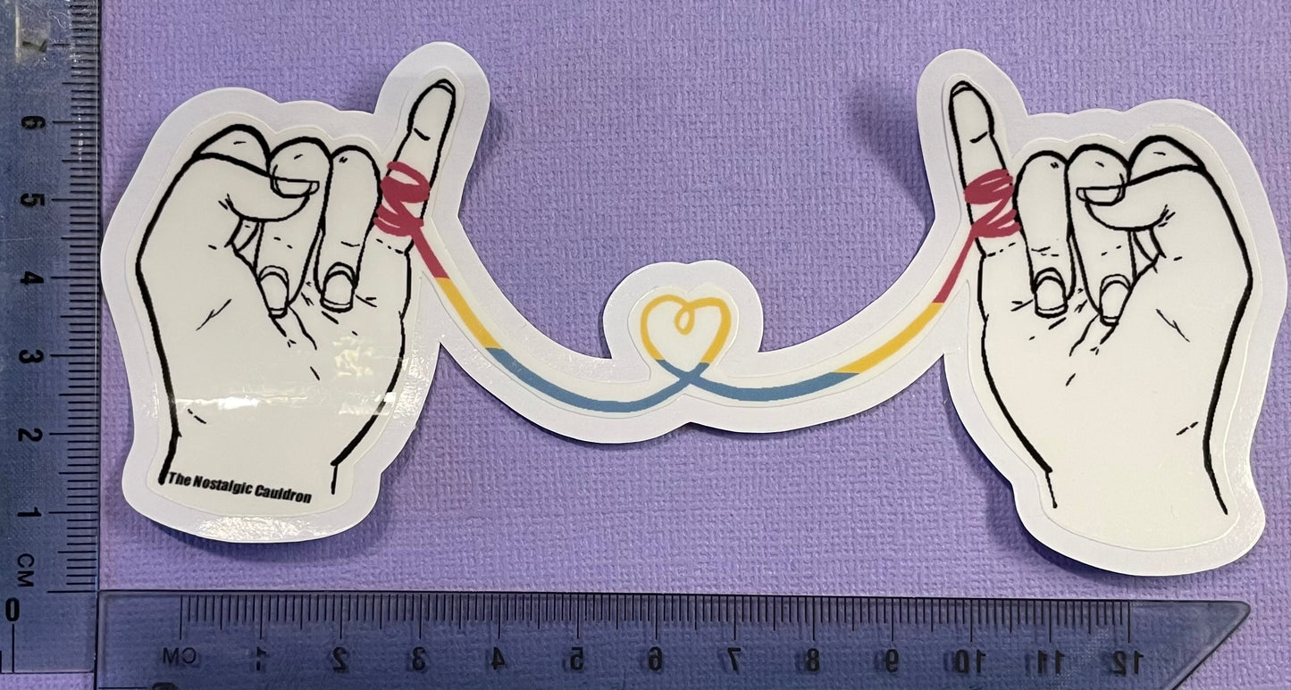 Pansexual String of Fate Sticker