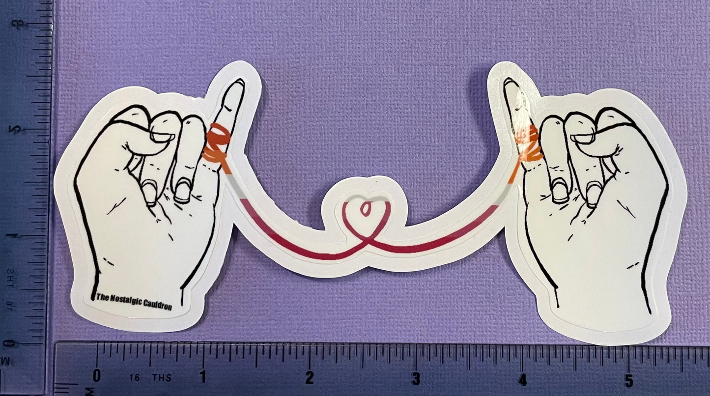 Lesbian - String of Fate Sticker