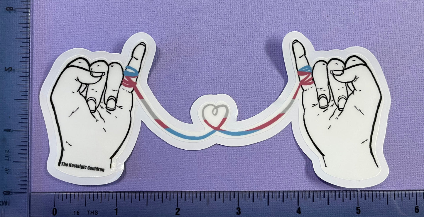 Transgender String of Fate Sticker