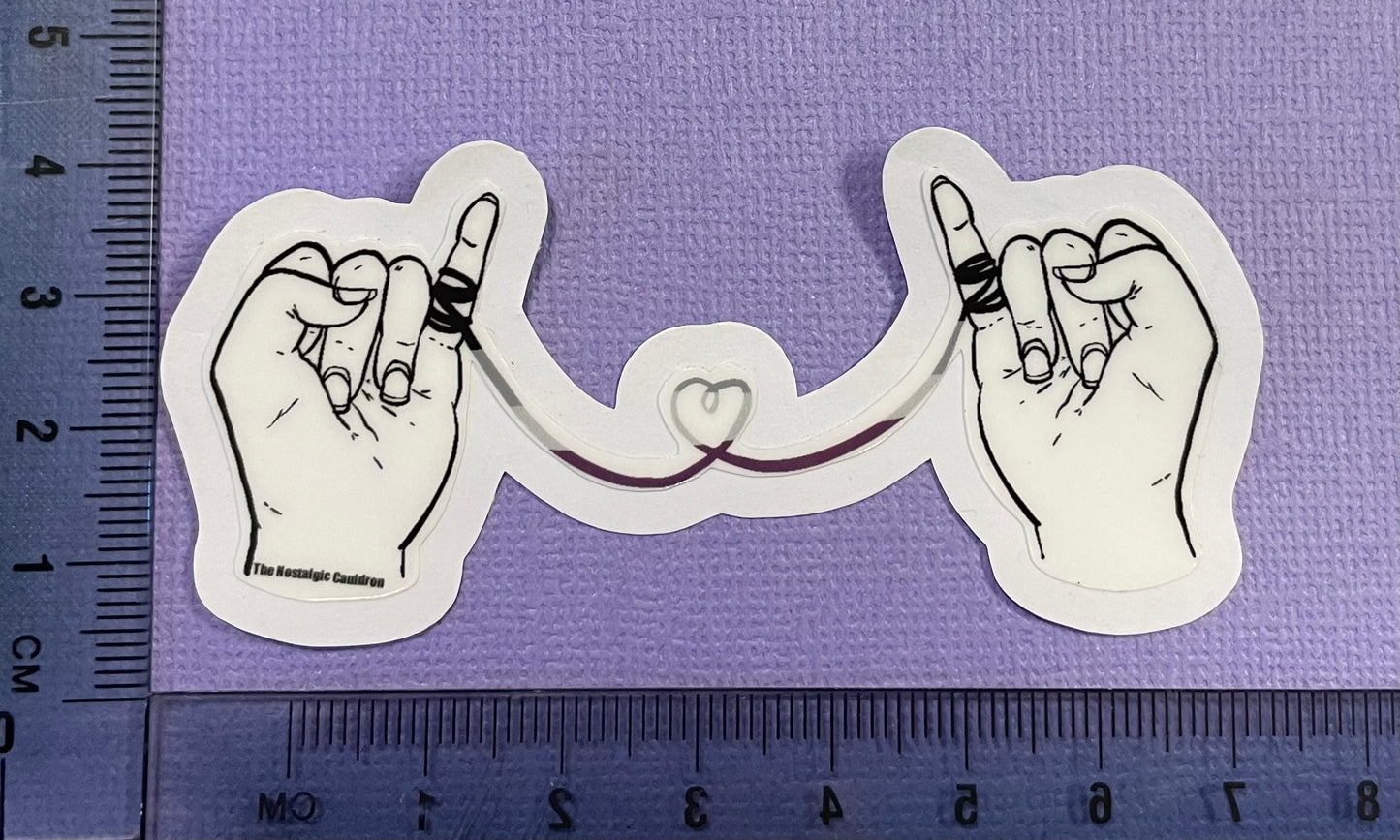 Asexual - Mini String of Fate Sticker