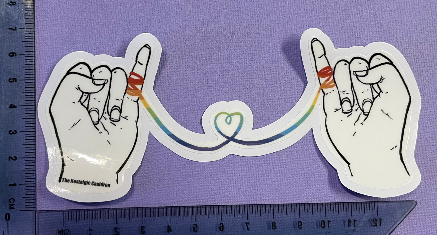 Rainbow String of Fate Sticker