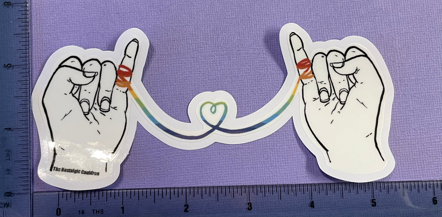 Rainbow String of Fate Sticker