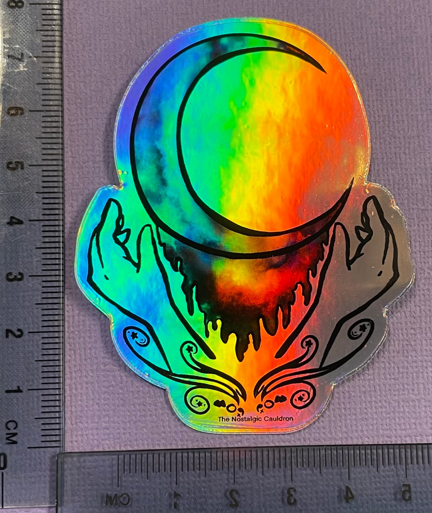 Holographic “Moon Child” Sticker