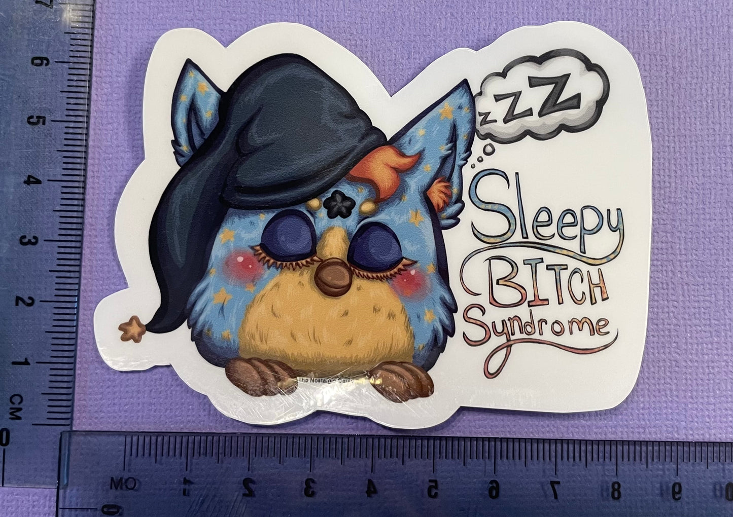 “Sleepy Bitch Syndrome” 90’s Electronic Friend Sticker