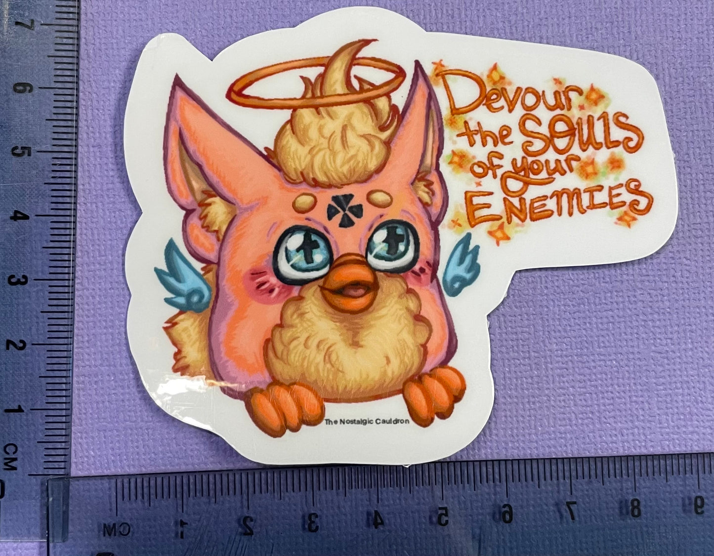 “Devour Souls” - 90’s Electronic Friend Sticker