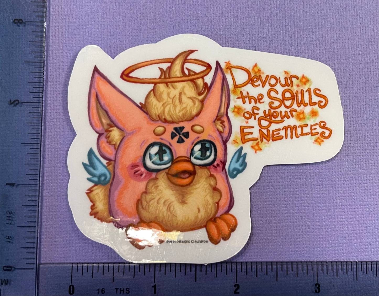 “Devour Souls” - 90’s Electronic Friend Sticker