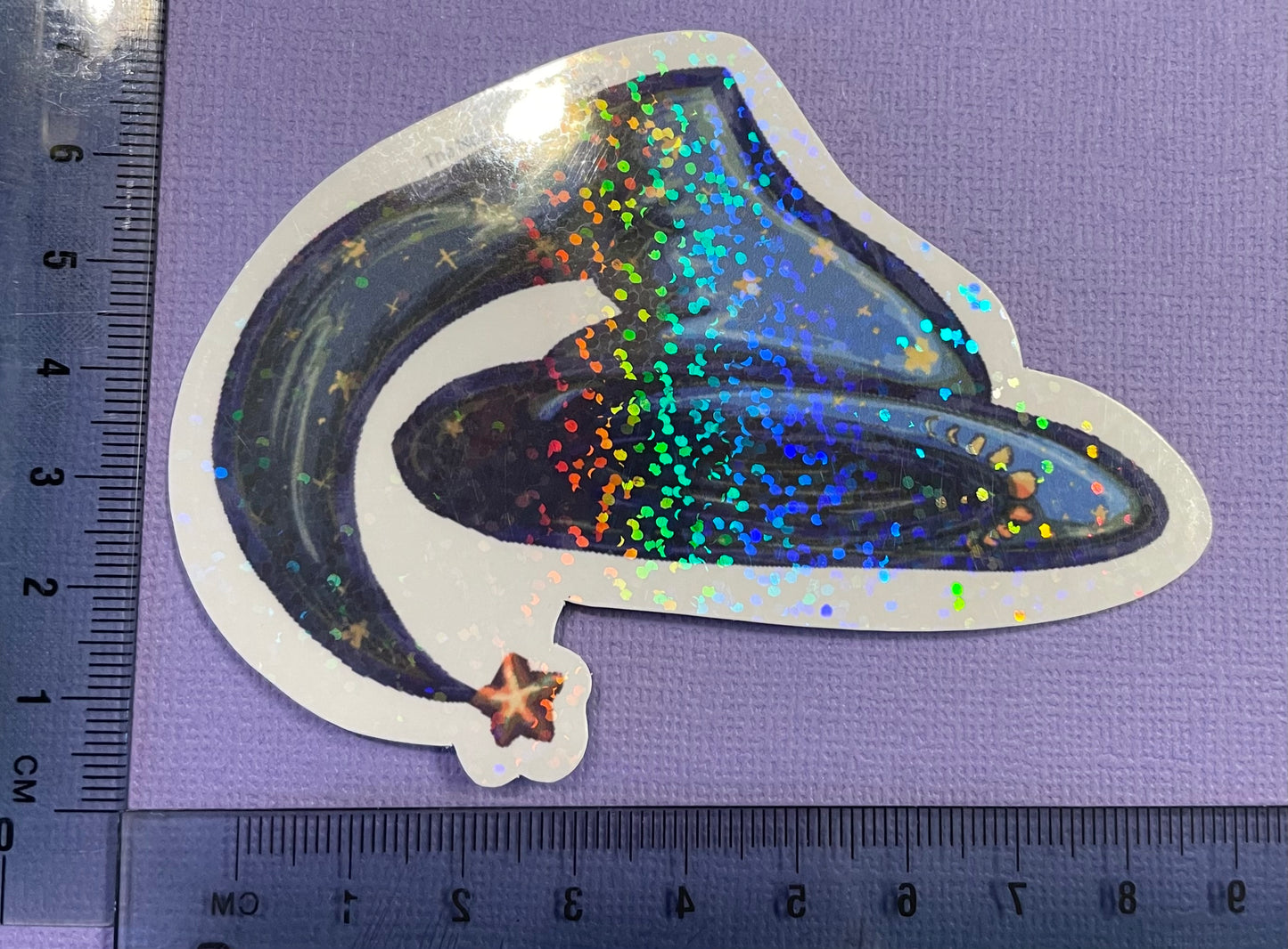 Holographic Wizard Hat Sticker