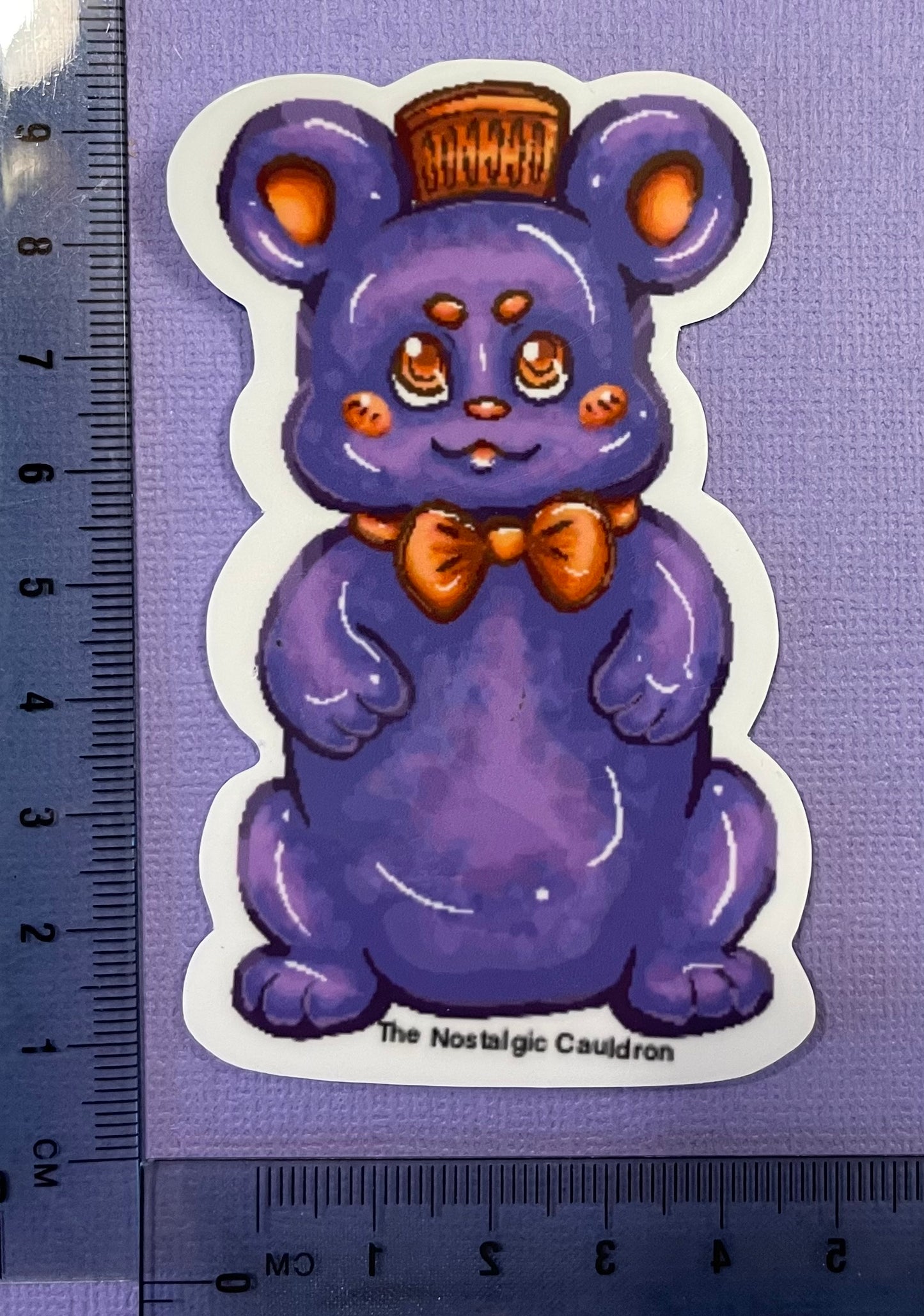 Gummy Honey Bear Sticker - Grape Flavor