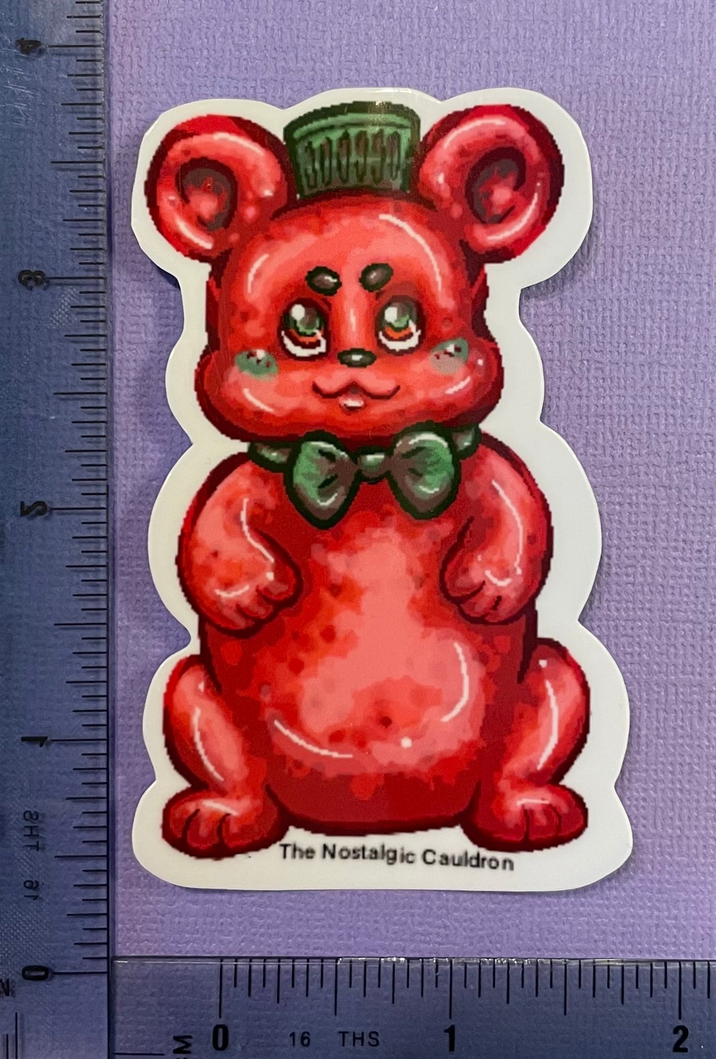 Gummy Honey Bear Sticker - Strawberry Flavor