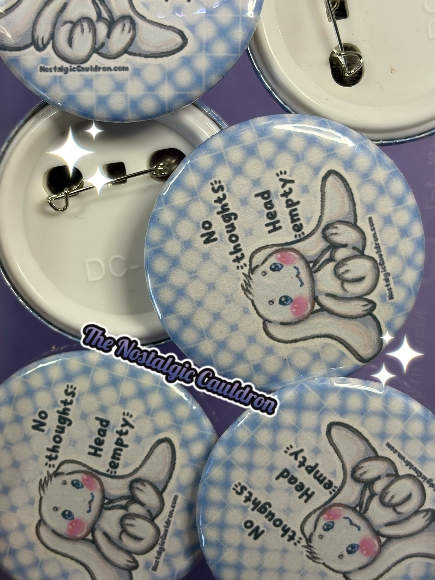 Head Empty Pinback Button - 85mm