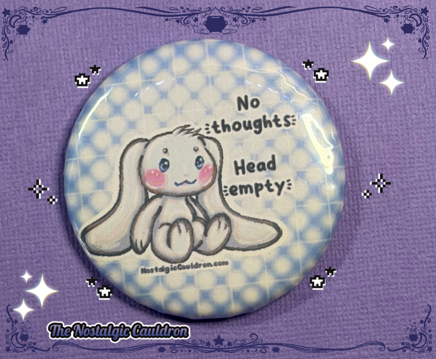 Head Empty Pinback Button - 85mm