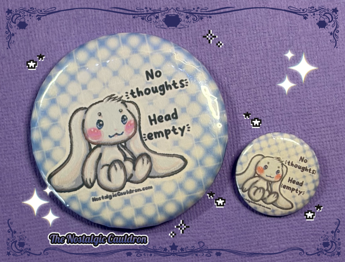 Head Empty Pinback Button - 85mm