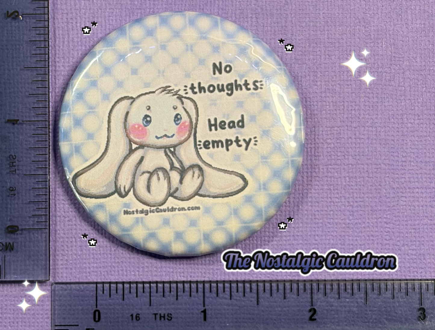 Head Empty Pinback Button - 85mm