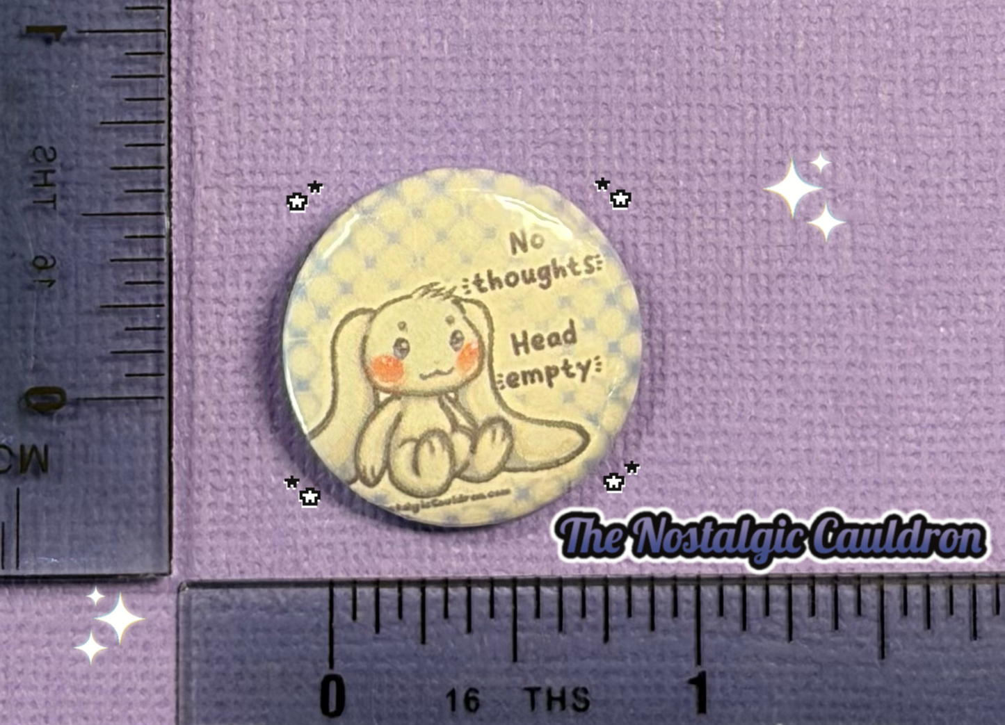 Head Empty Pinback Button - 25mm