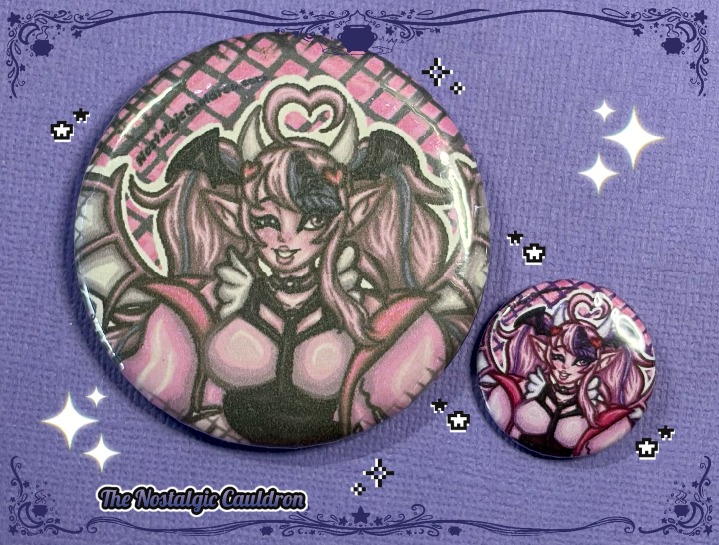 Iron Mouse Vtuber Pinback Button - 85mm