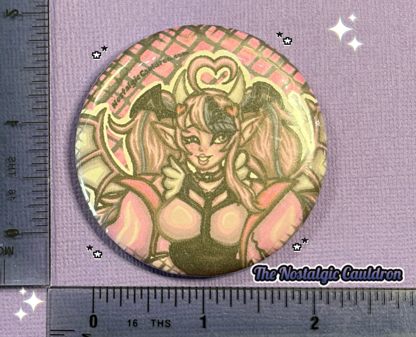 Iron Mouse Vtuber Pinback Button - 85mm