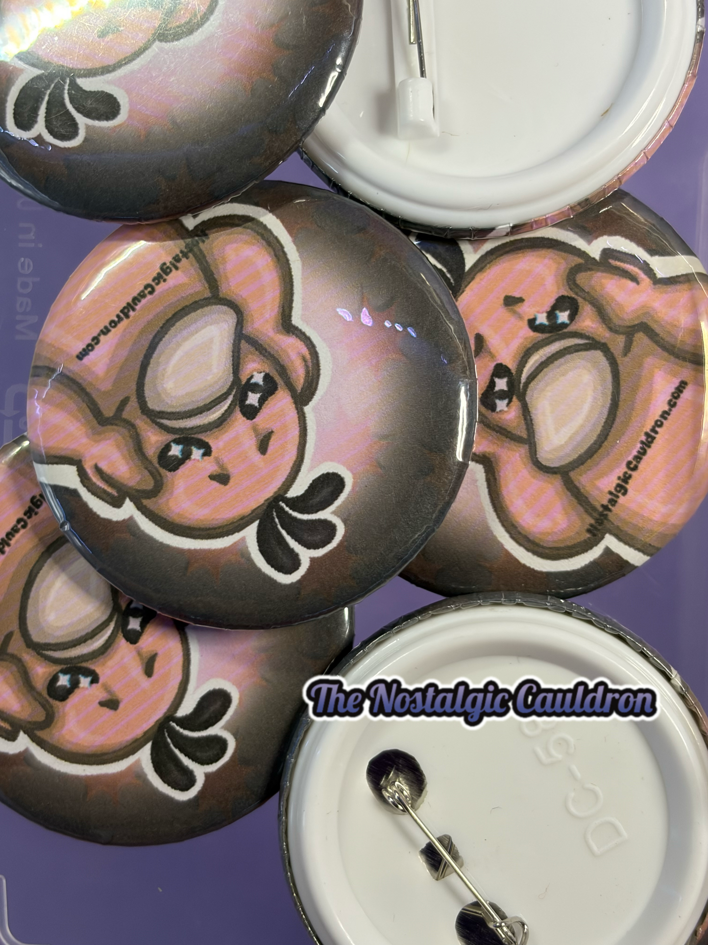 Anxiety Duck Pinback Button - 85mm