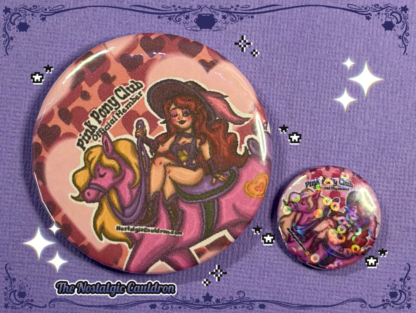 Pony Club Official Member Pinback Button - 25mm