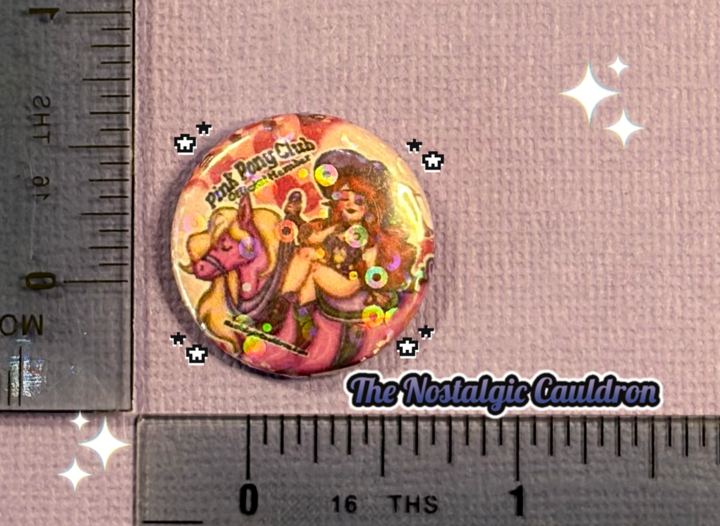 Pony Club Official Member Pinback Button - 25mm