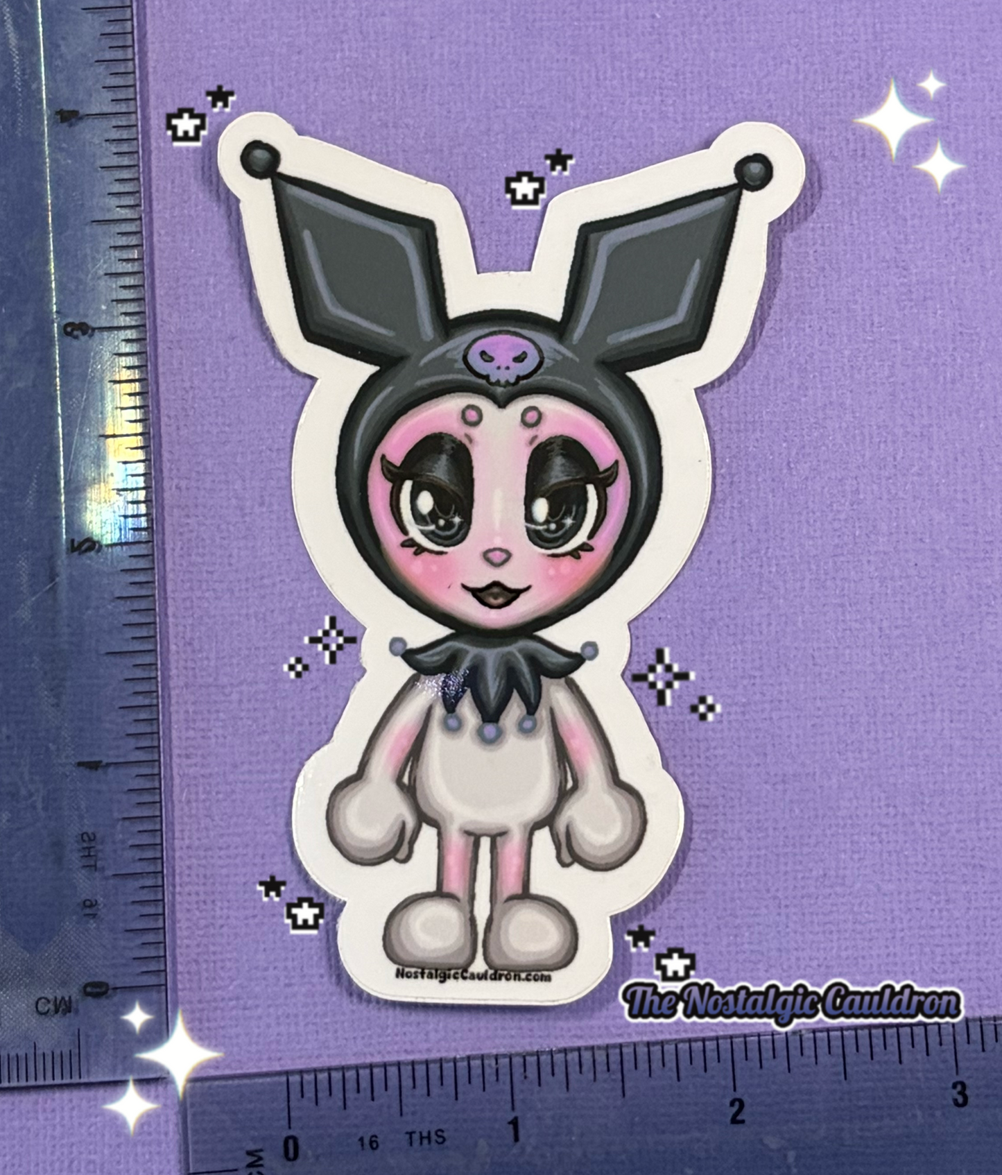Purple Bunny Friend Sticker